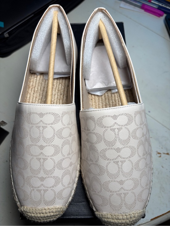 Coach Shoes - Coach Women's Charly Leather espadrille in chalk